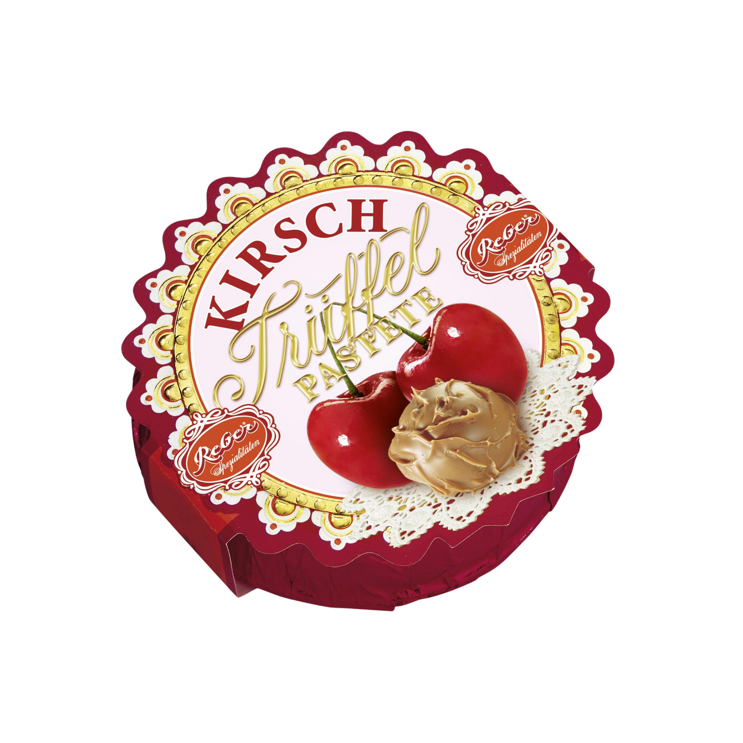 Reber Kirsch Trüffel Pastete Zartbitter 49g