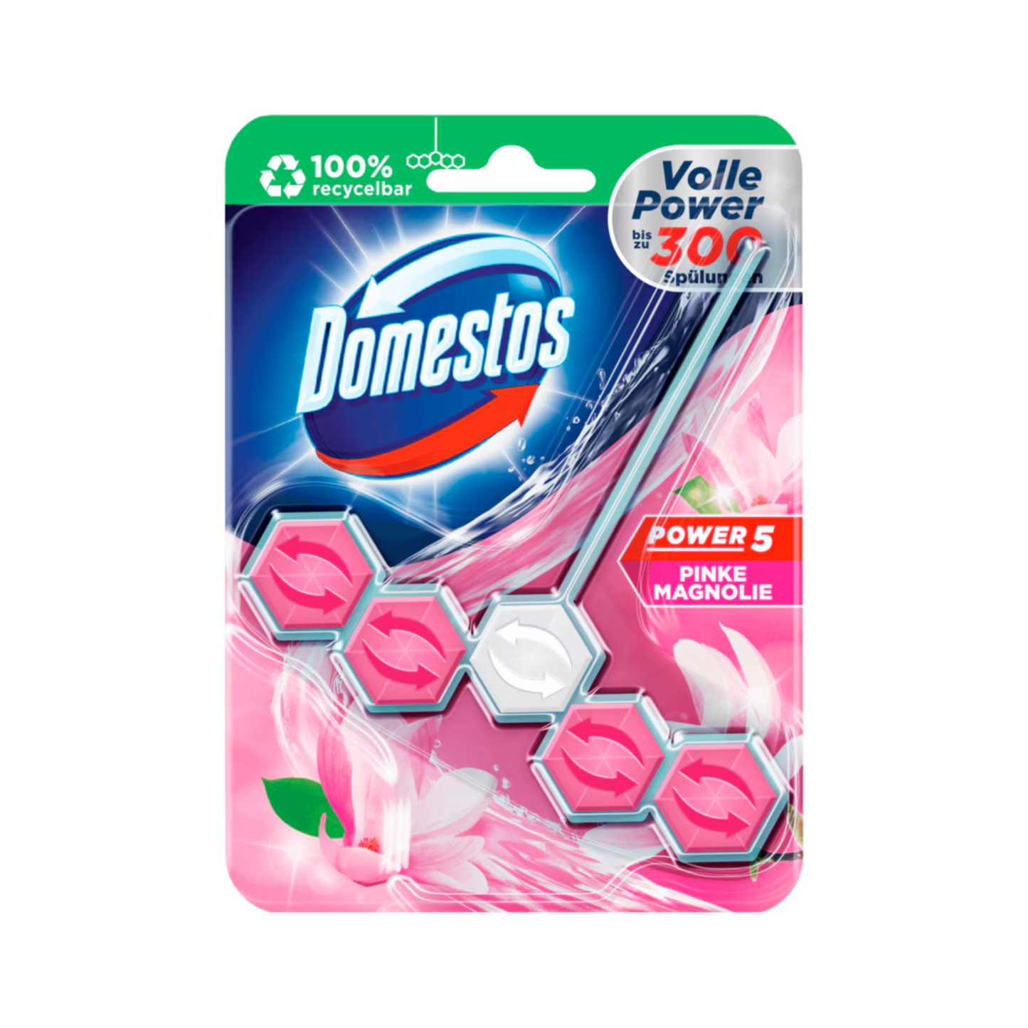 Domestos WC-Stein Power 5 Magnolie 3x50g