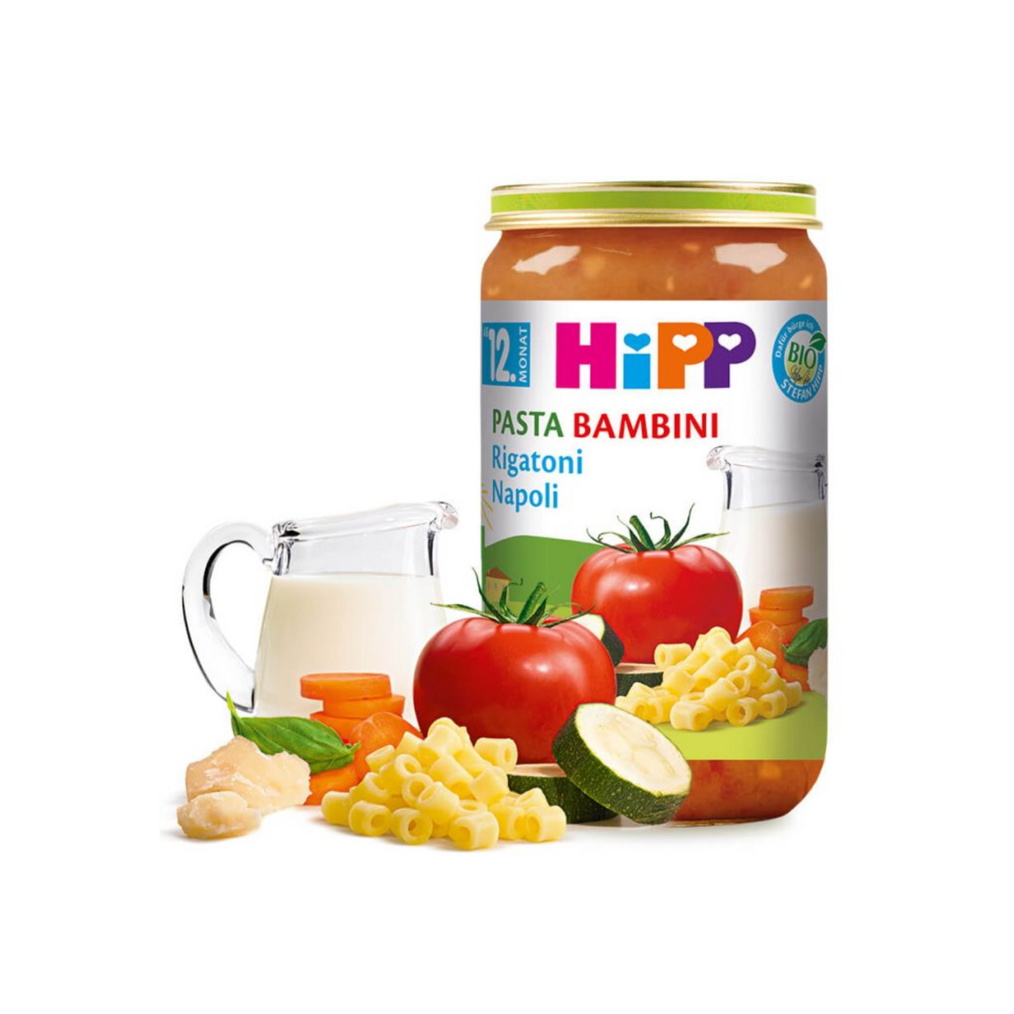 Bio Hipp Menü Pasta Bambini Rigatoni Napoli ab 12.Monat 250g