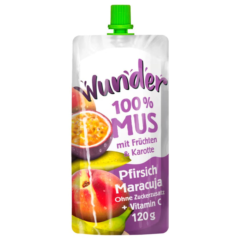 Wunder Mus Pfirsich-Maracuja 120g