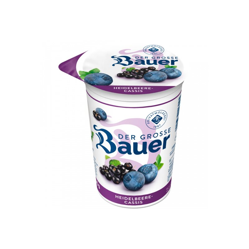 Bauer Fruchtjoghurt Heidelbeere Cassis 250g