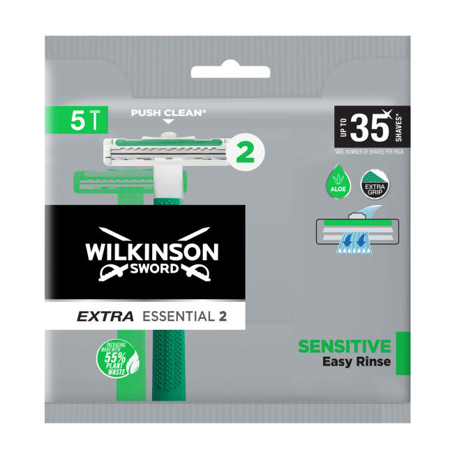 Wilkinson Extra 2 Essential Sensitive Herren Einwegrasierer 5ST