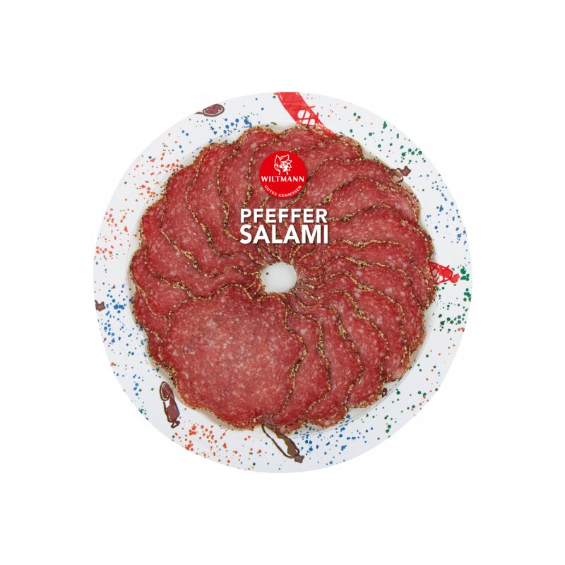 Wiltmann Salami ummantelt mit Pfeffer 80g