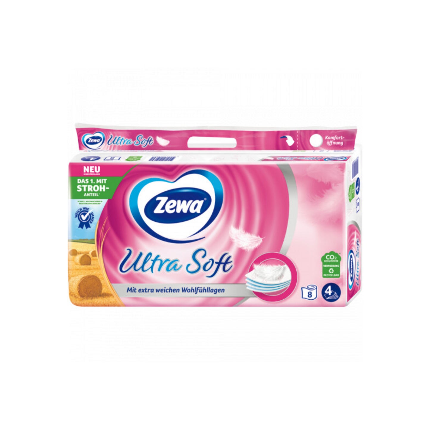 Zewa Ultra Soft Toilettenpapier 4-lagig 8x150BL