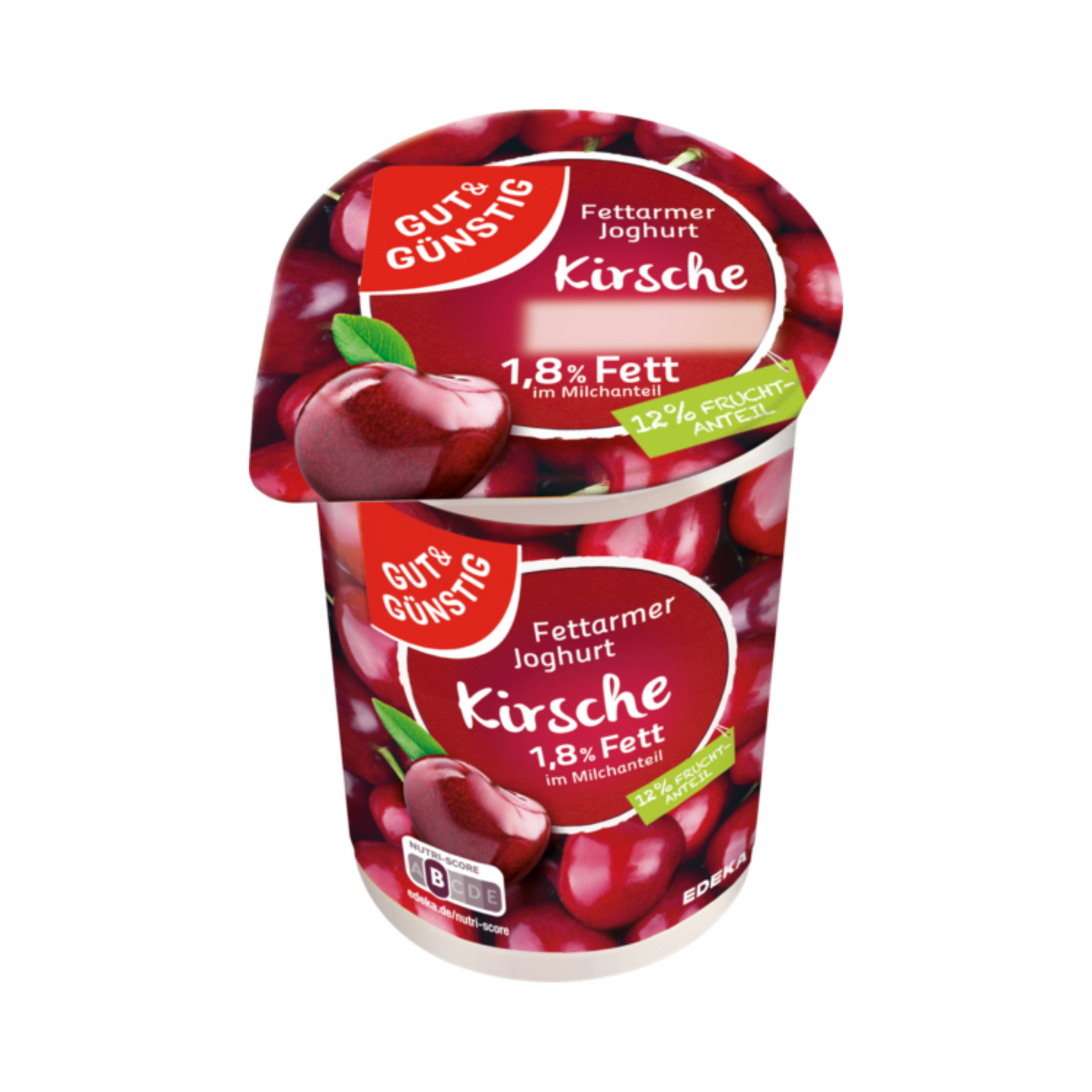 GUT&GÜNSTIG fettarmer Joghurt mild Schwarzkirsche 250g