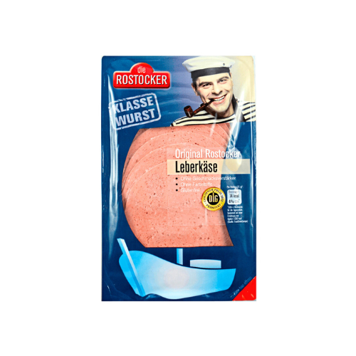 Die Rostocker Leberkäse in Scheiben 100g
