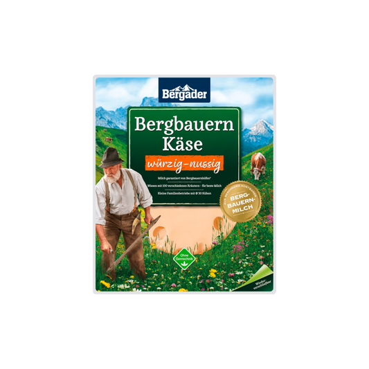 Bergader Bergbauern Käse Scheiben würzig-nussig 46% Vollfettstufe 150g