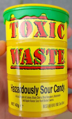 Toxic Waste Original Yellow Sour Candy 42g