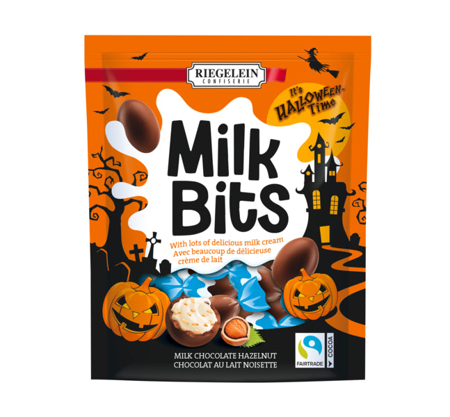 Riegelein Milk Bits Vollmilch-Haselnuss Halloween 166g