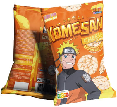 Komesan Brown Rice Chips Naruto Cheese 60g