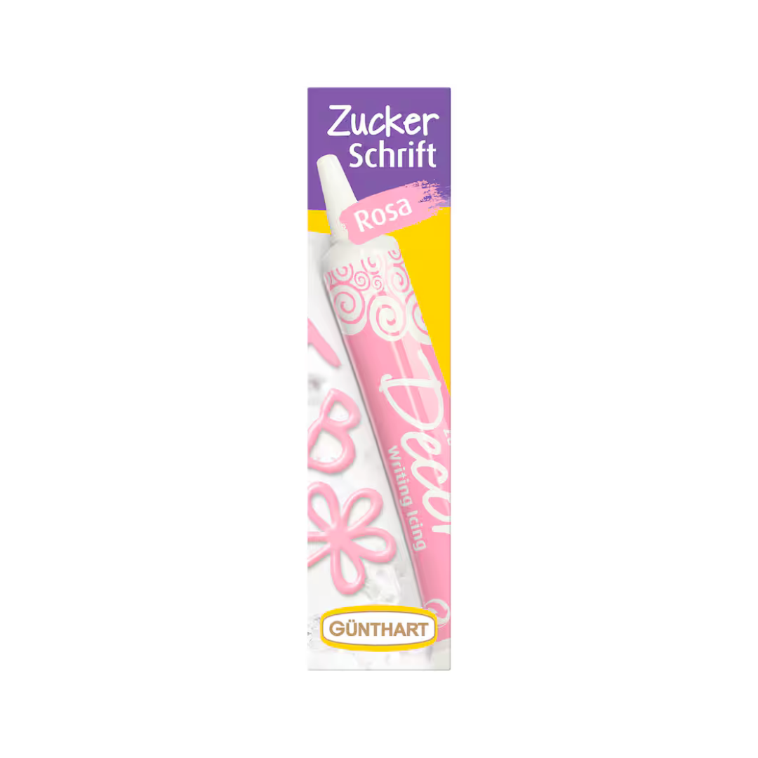 Günthart Zuckerschrift rosa 25g