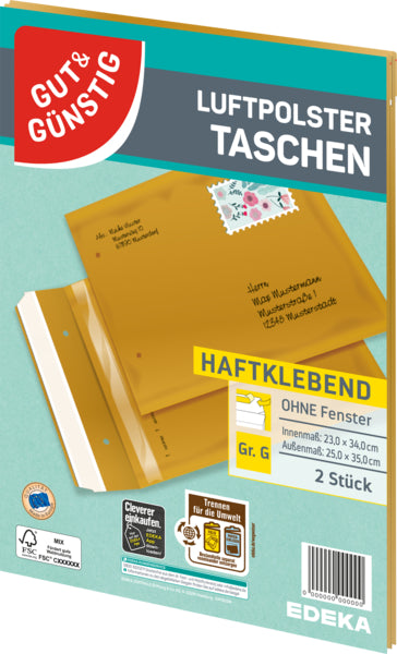 GUT&GÜNSTIG Luftpolstertasche braun G 2ST