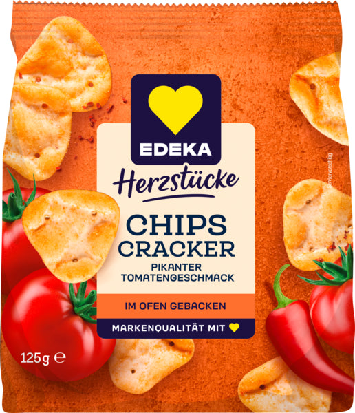 EDEKA Herzstücke Chips Cracker Pikante Tomate 125g