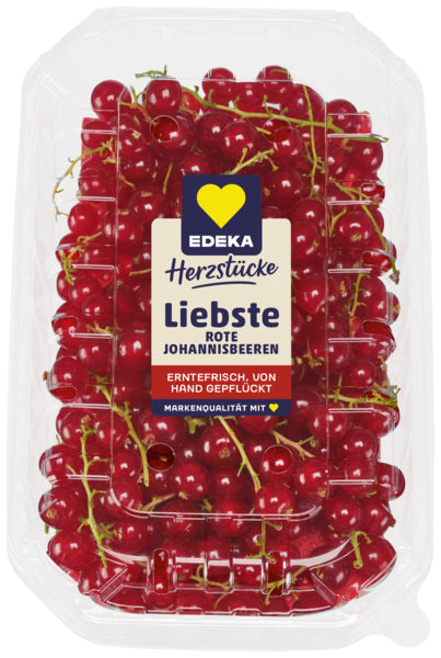 EDEKA Herzstücke Rote Johannisbeeren Deutschland Klasse I 200g Klarsichtpackung