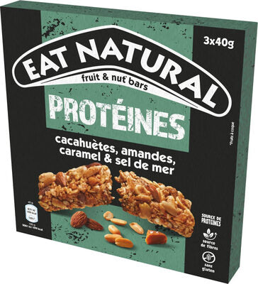 Eat Natural Protein Erdnüsse, Mandeln & Salted Caramel 3x40g