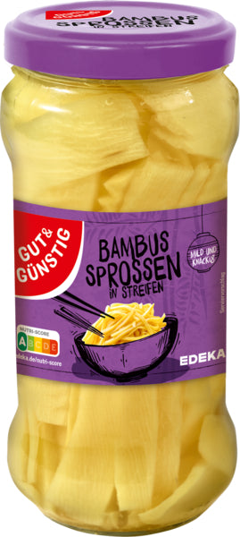 GUT&GÜNSTIG feine Bambussprossen in Streifen 330g