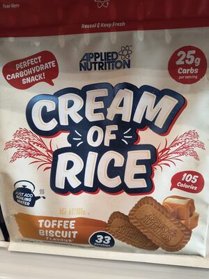 Naskosports Cream of Rice Toffee Biscuit 1kg