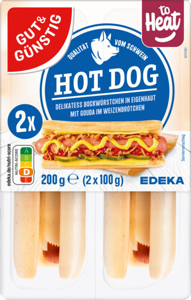 GUT&GÜNSTIG Hot Dogs 200g QS