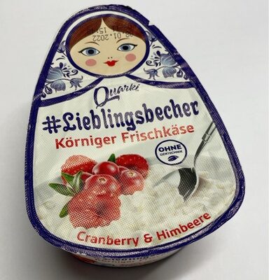 Quarki Körniger Frischkäse mit Himbeere und Cranberry 150g