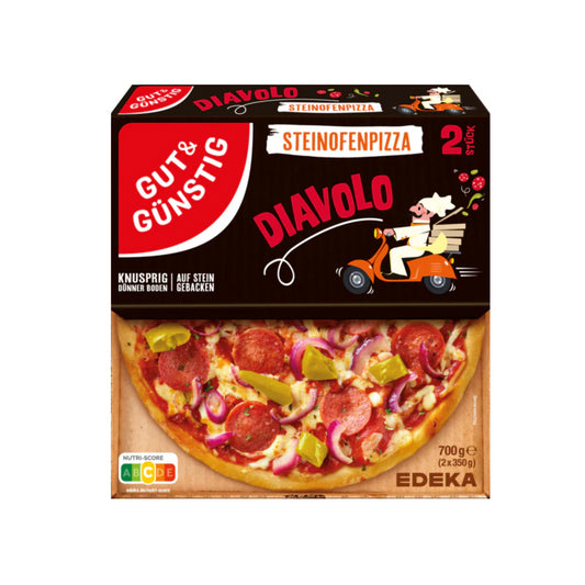 GUT&GÜNSTIG Steinofenpizza Diavolo 2x350g