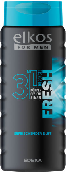 EDEKA elkos MEN Duschgel 3in1 Fresh 400ml