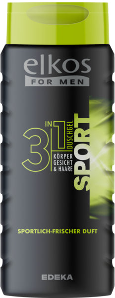 EDEKA elkos MEN Duschgel 3in1 Sport 400ml