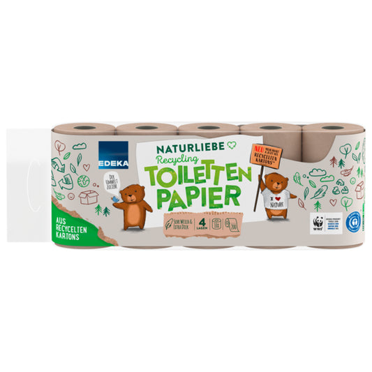 EDEKA Recycling Toilettenpapier 4-lagig 10x200BL