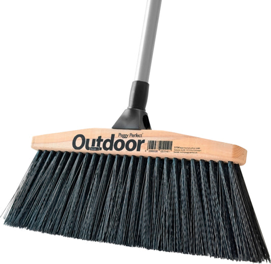 Peggy Perfect Outdoorbesen mit Teleskopstiel
