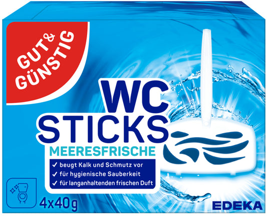 GUT&GÜNSTIG WC Duftstick Ocean 4x40g