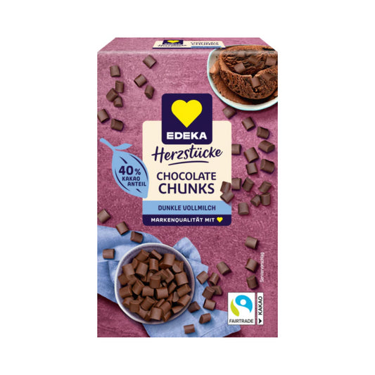 EDEKA Herzstücke Schoko Chunks dunkle Vollmilch 40% 100g