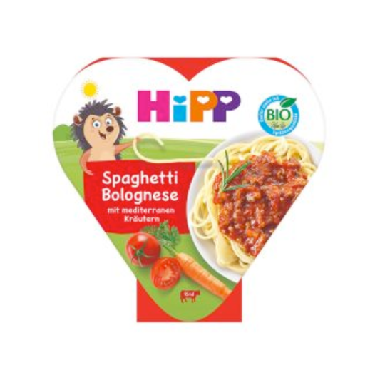Bio Hipp Spaghetti Bolognese mit mediterranen Kräutern 250g