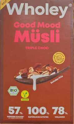 Bio Wholey Good Mood Müsli Triple Choc 375g
