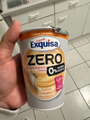 Exquisa Zero Quark-Joghurt-Creme salted Caramel 400g