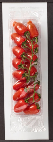 Bio Mini Pflaumen Rispentomaten Italien Klasse II 250g Kartonschale in Folie