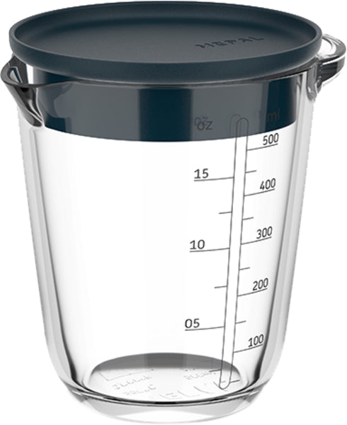 Mepal Messbecher mit Deckel Chef it Glas navy 500ml