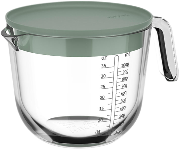 Mepal Messbecher mit Deckel Chef it Glas nordic sage 1000ml