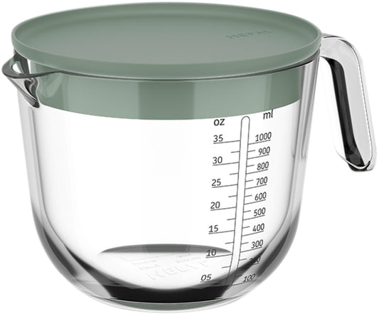 Mepal Messbecher mit Deckel Chef it Glas nordic sage 1000ml