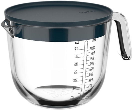 Mepal Messbecher mit Deckel Chef it Glas navy 1000ml