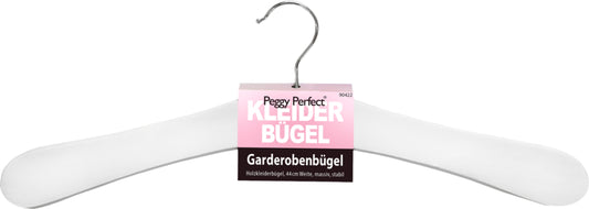 Peggy Perfect Garderoben Bügel Holz weiß lackiert