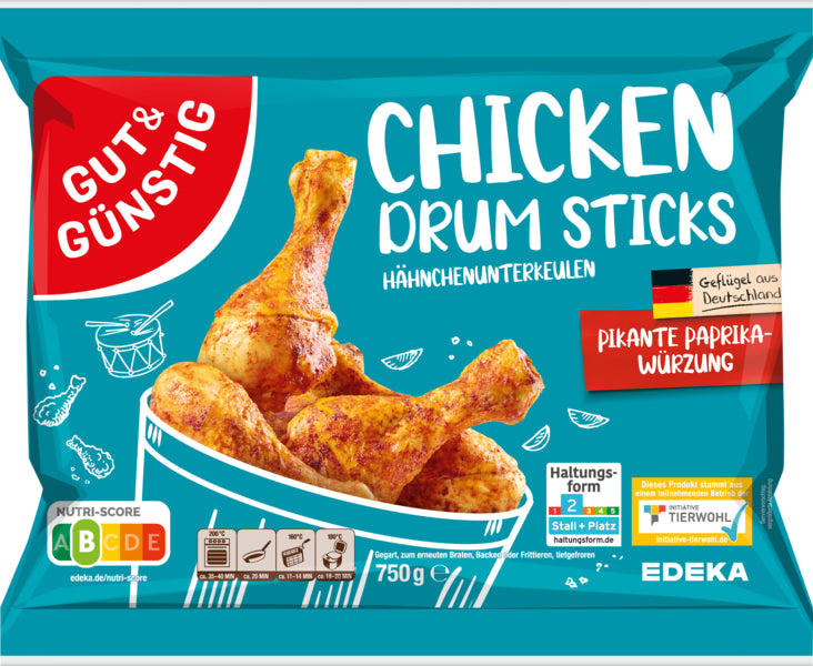 GUT&GÜNSTIG Chicken Drumsticks Paprika 750g VLOG QS ITW