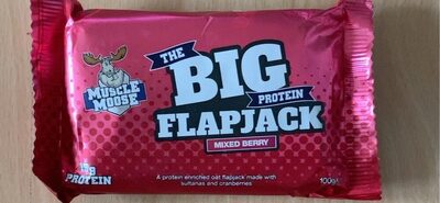 Muscle Moose Big Protein Flapjack Mixed Berry 100g