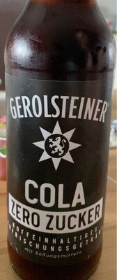 Gerolsteiner Cola Zero Zucker 0,33l MW