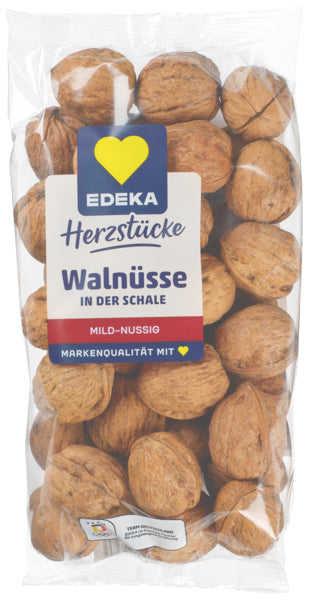 EDEKA Herzstücke Walnüsse in der Schale 34mm+ Chile Klasse I 400g Beutel