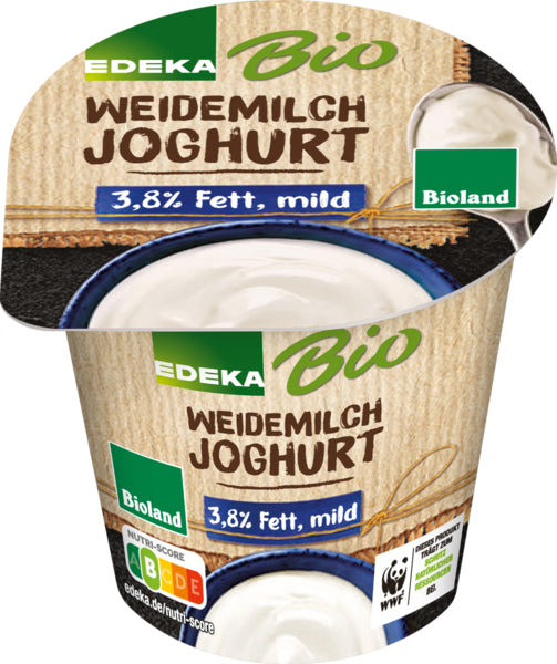 Bio EDEKA Weidemilch Joghurt mild 3,8% 150g VLOG