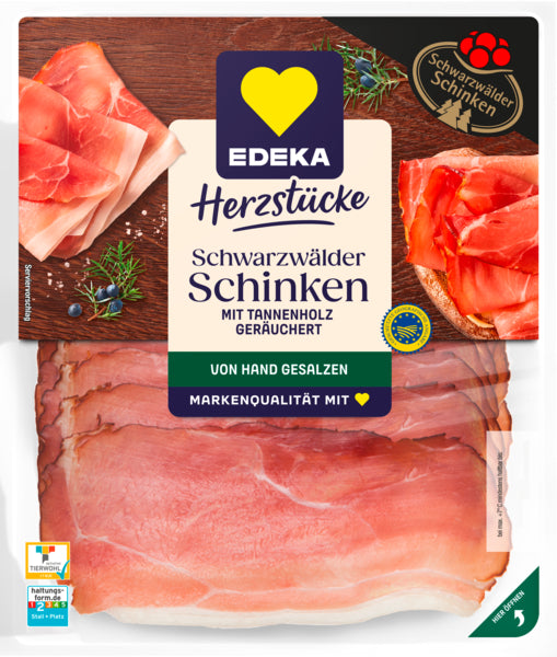 EDEKA Herzstücke Schwarzwälder Schinken 200g QS ITW