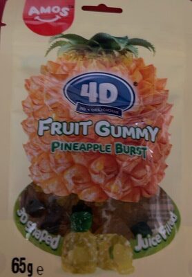 Candy Amos 4D Pineapple Burst Fruit 65g