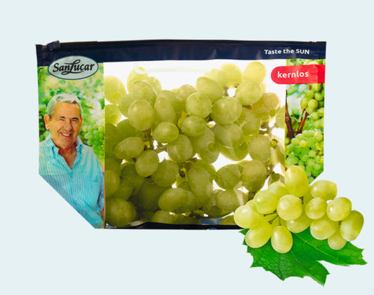 San Lucar Tafeltrauben hell kernlos Spanien Klasse I 600g Tragetasche