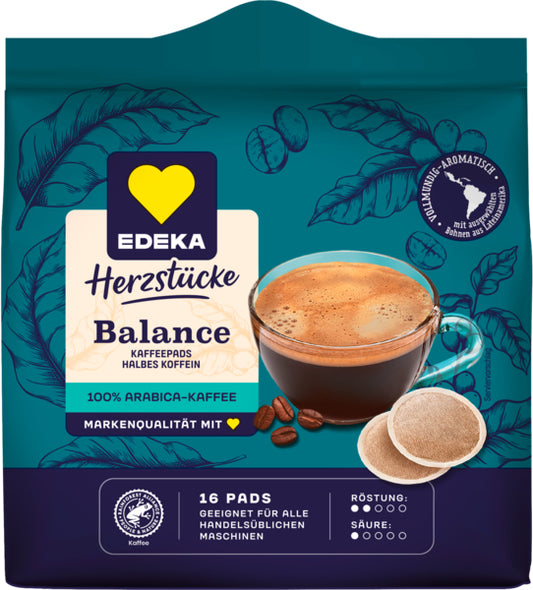 EDEKA Herzstücke Kaffeepads Balance 112g