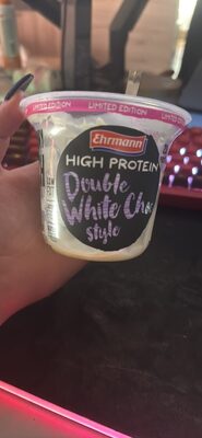 Ehrmann High Protein Pudding Double White Choc Style 200g