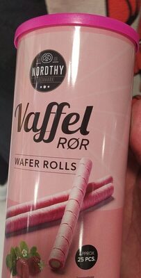 Nordthy Vaffelror Erdbeere 250g